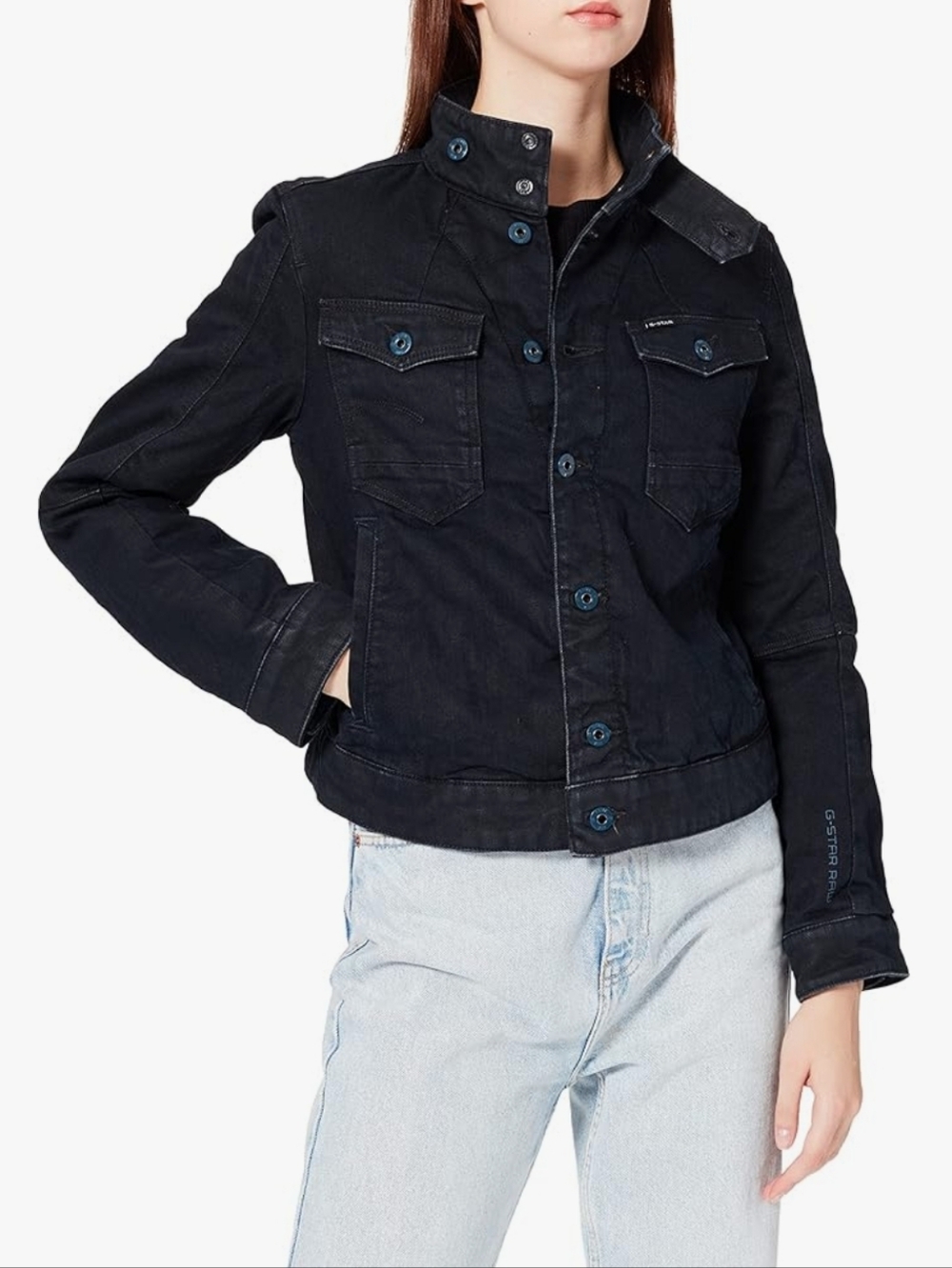 New Arc Pilot 3D Padded Jacket In Deep Water XS
